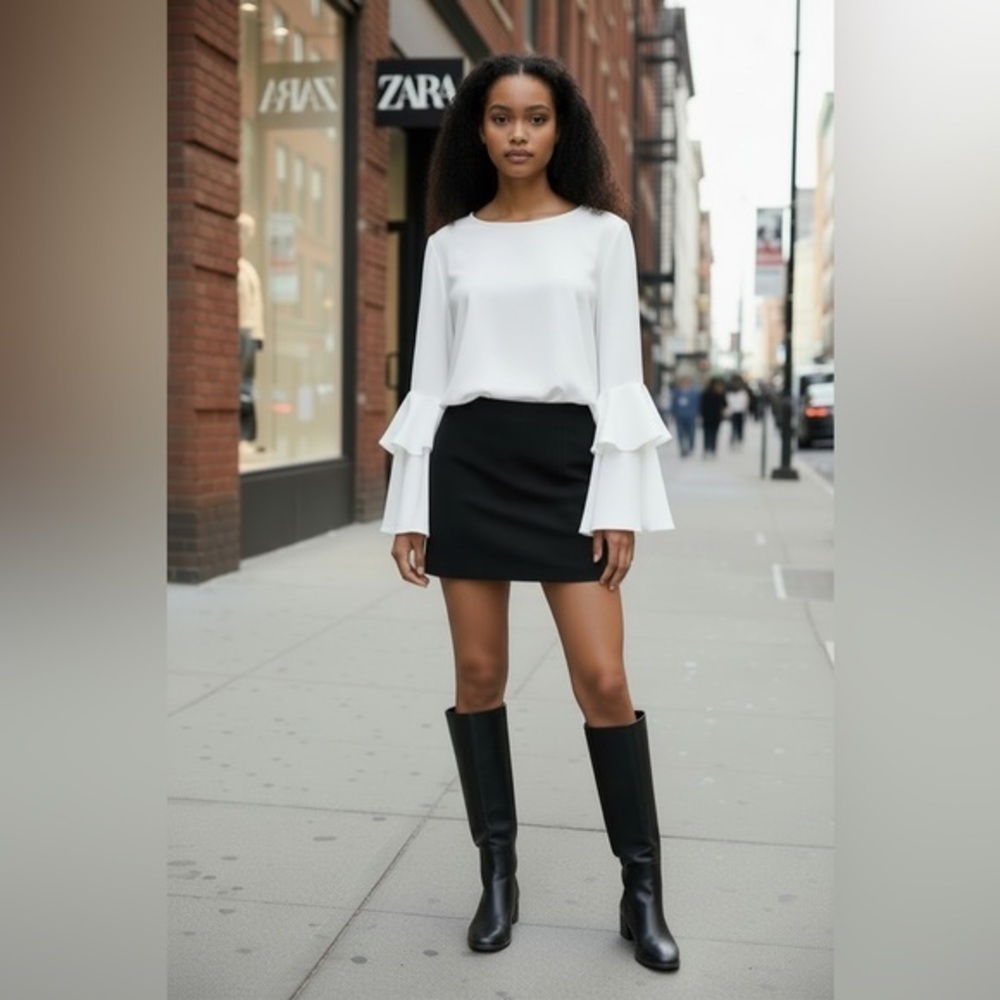 Zara White Top